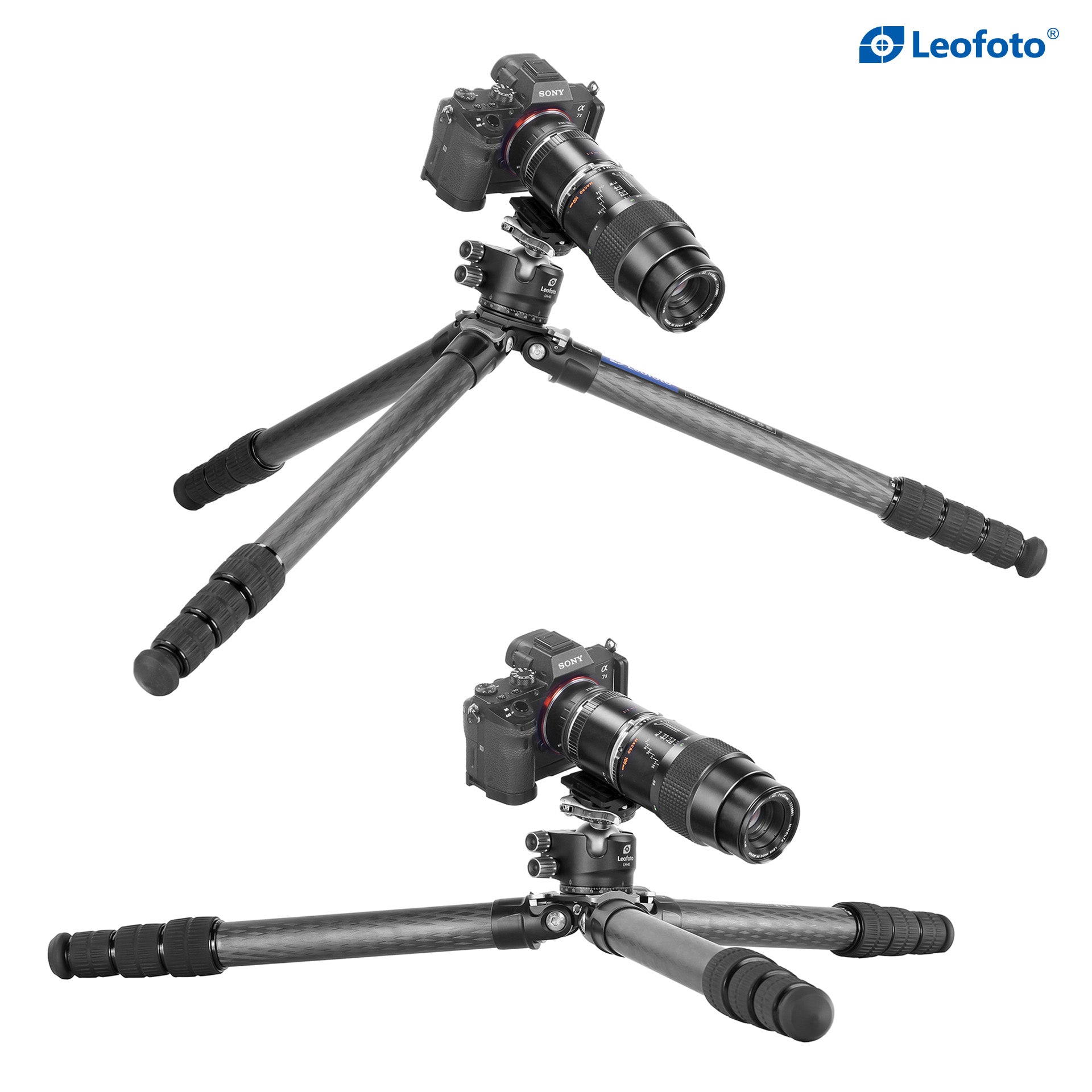 Leofoto LS-324C with LH-40PCL Ball Head Carbon Fiber Tripod Kit