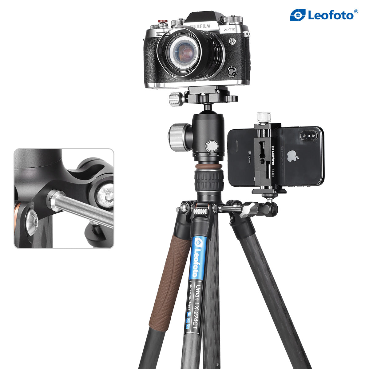 Leofoto LX-224CT Carbon Fibre Tripod With XB-32 Ballhead