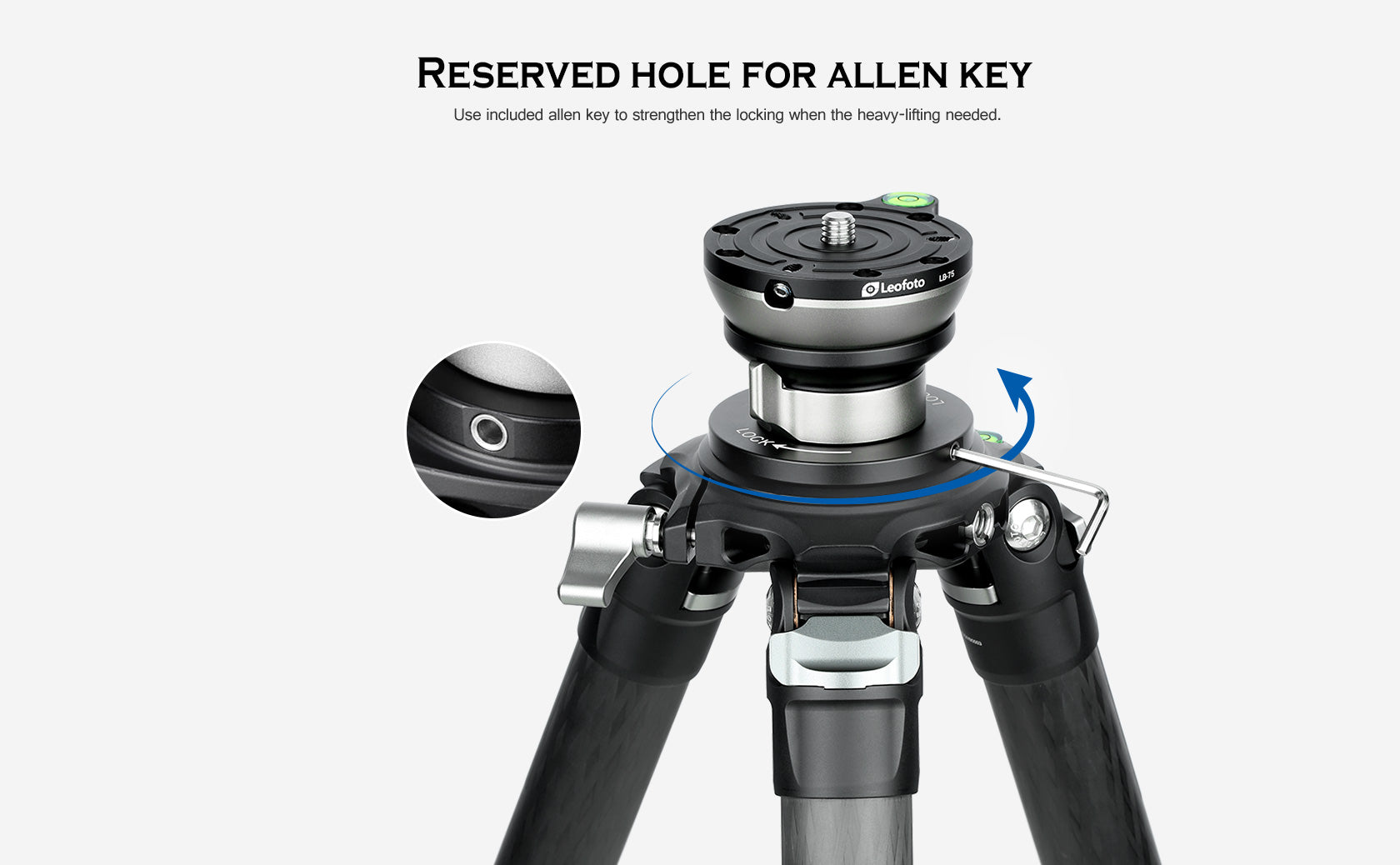 Leofoto LB-75S Leveling Base with 75mm Plate and 70mm System Base Mount with Butterfly Handle