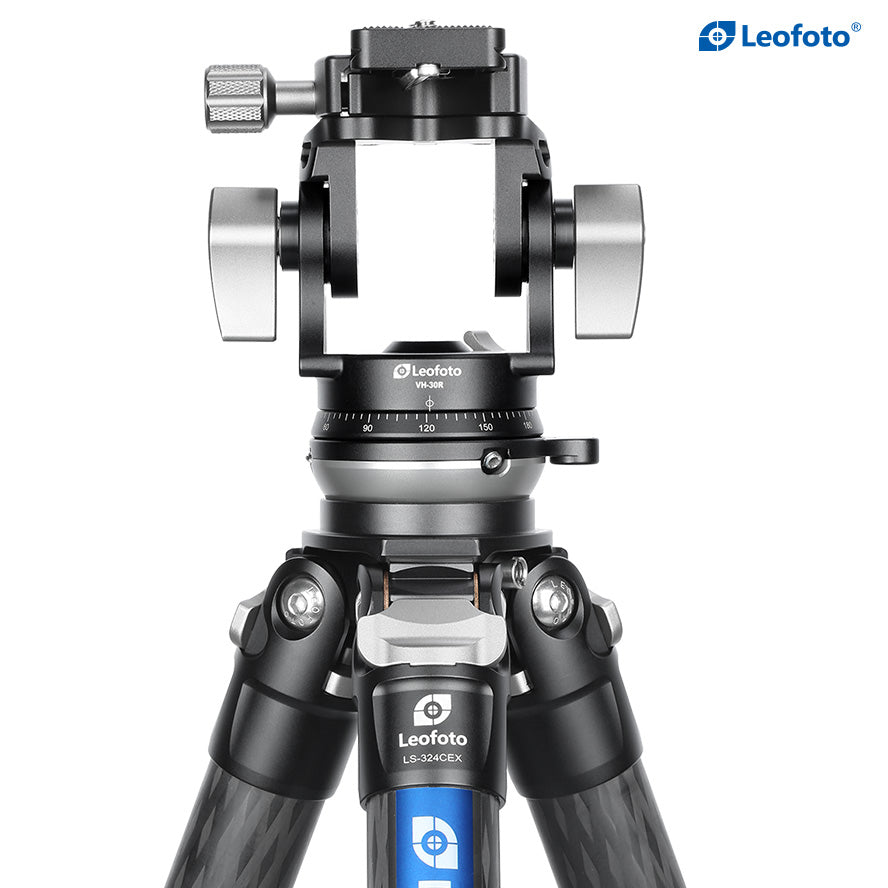 Leofoto VH-30 Two-Way Tele Lens Monopod Head , Arca-Swiss Compatible, With Handle
