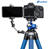 Leofoto LP-284C with LH-30 (Blue) Ball Head Waterproof Anti-Corrosion Carbon Fiber Tripod with Titanium Foot Spike