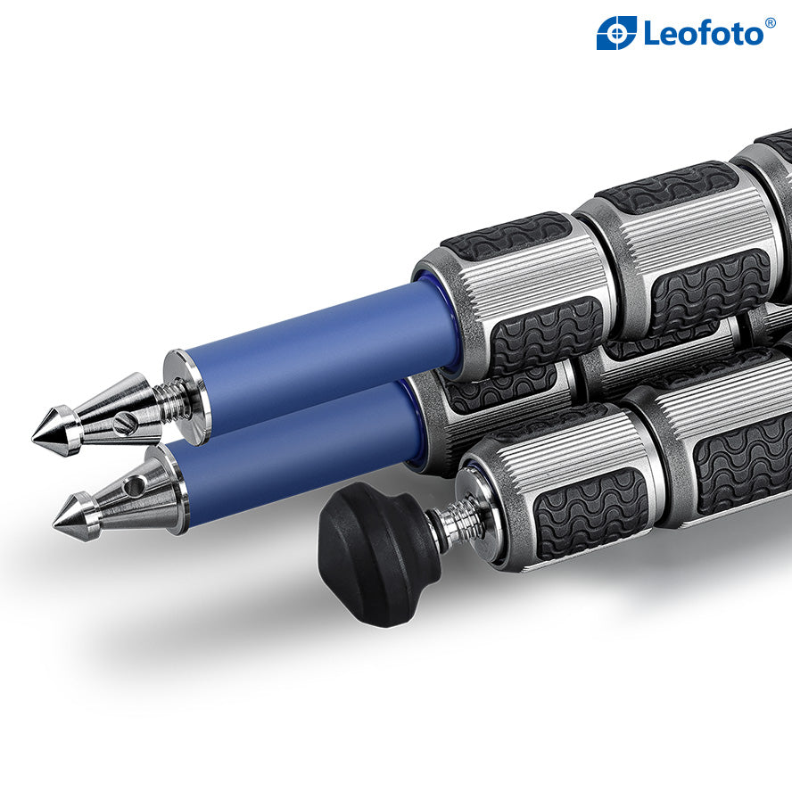 Leofoto LP-284C with LH-30 (Blue) Ball Head Waterproof Anti-Corrosion Carbon Fiber Tripod with Titanium Foot Spike