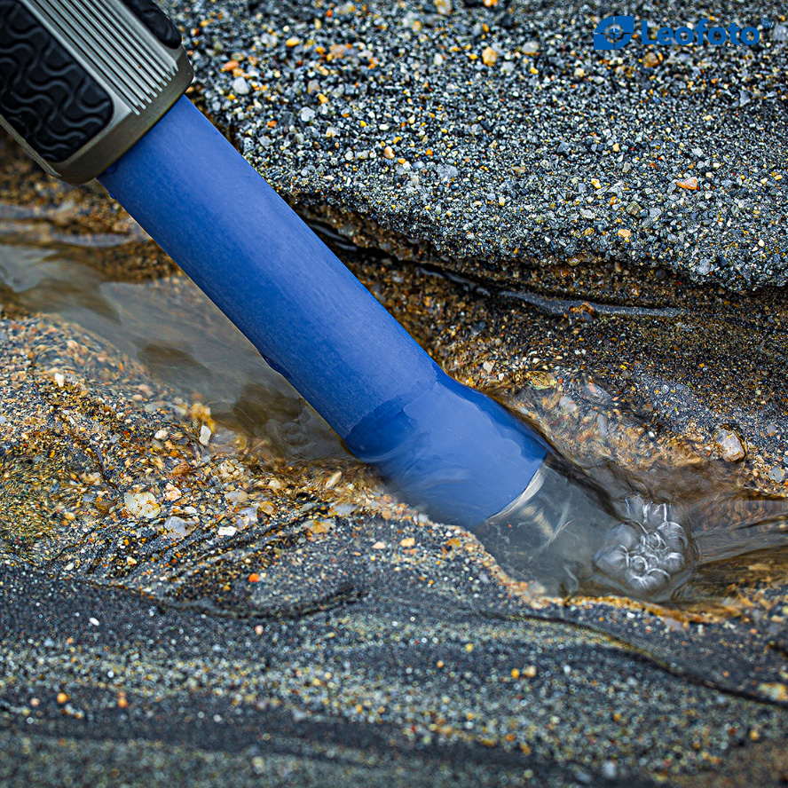Leofoto LP-284C with LH-30 (Blue) Ball Head Waterproof Anti-Corrosion Carbon Fiber Tripod with Titanium Foot Spike
