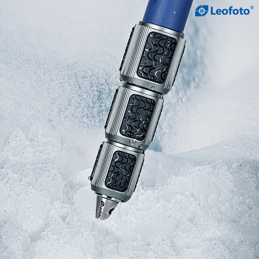 Leofoto LP-284C with LH-30 (Blue) Ball Head Waterproof Anti-Corrosion Carbon Fiber Tripod with Titanium Foot Spike