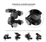 Leofoto GW-01 3-Way Gear Head with QR Plate Arca Compatible