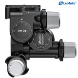 Leofoto GW-01 3-Way Gear Head with QR Plate Arca Compatible