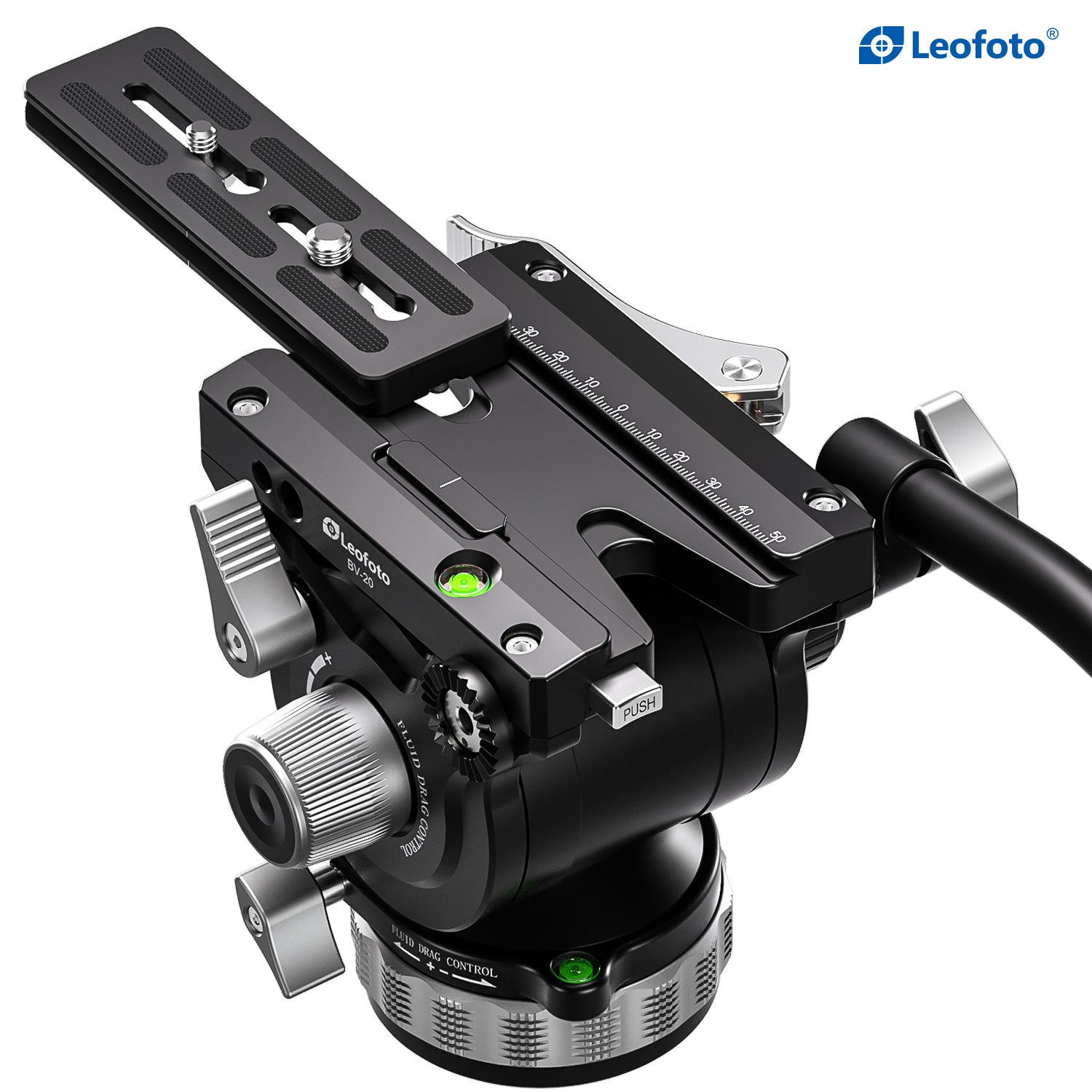Leofoto BV-20 Fluid Tripod Head with QR Plate Arca Compatible