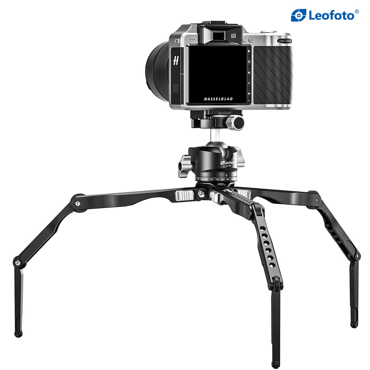 Leofoto MT-04 Spider Aluminum Mini Tripod with LH-30 Ball head Kit