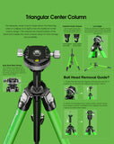 Leofoto LY-265CF Carbon Fiber Camera Tripod with Quick Release 1/4" Screw & 360° Ballhead