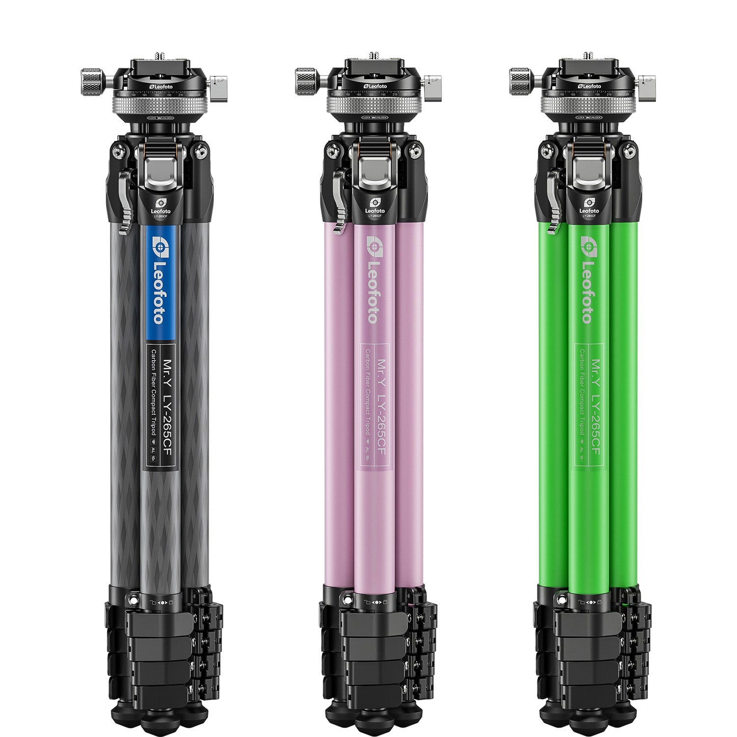Leofoto LY-265CF Carbon Fiber Camera Tripod with Quick Release 1/4" Screw & 360° Ballhead