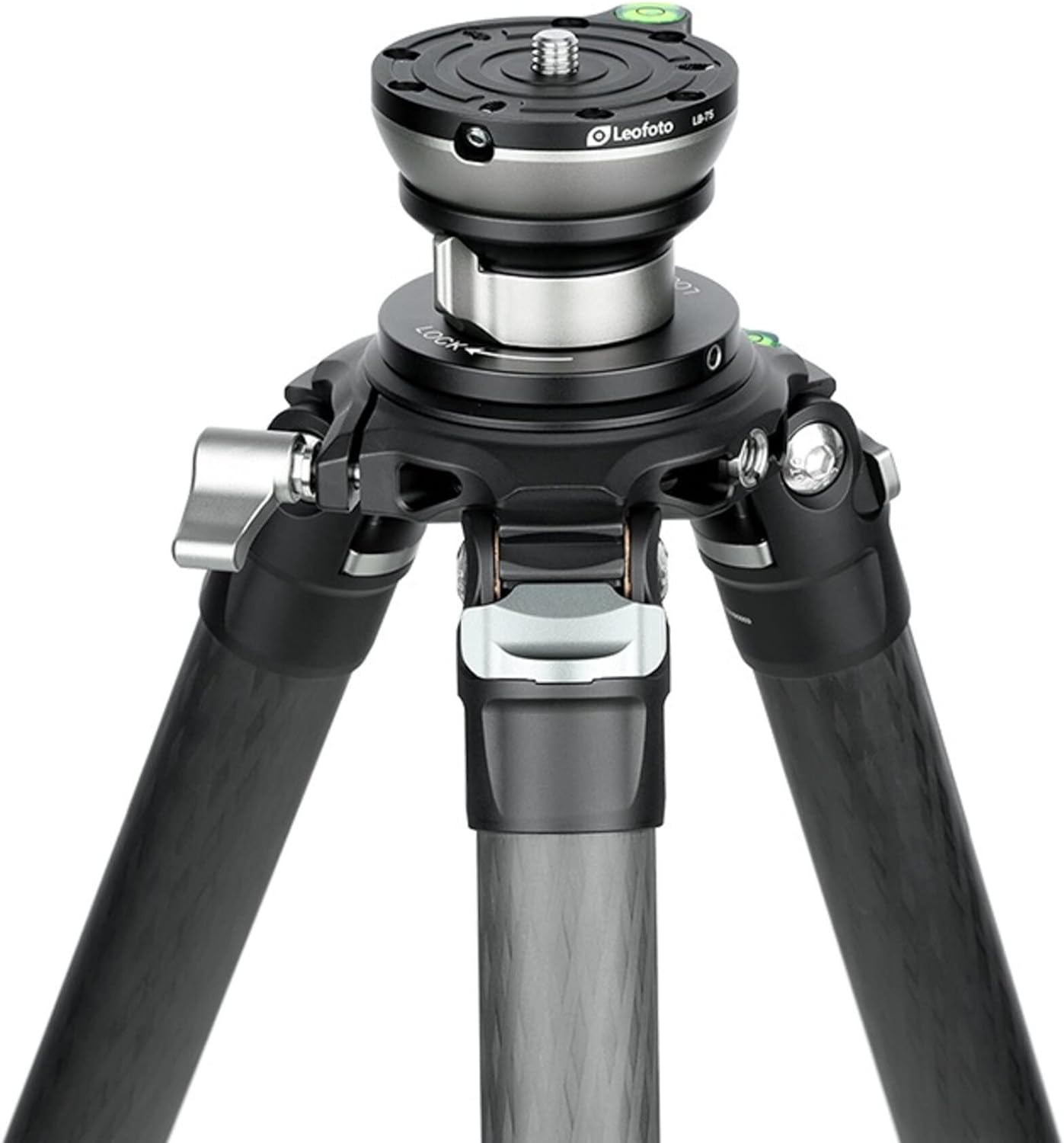 Leofoto LB-75S Leveling Base with 75mm Plate and 70mm System Base Mount with Butterfly Handle