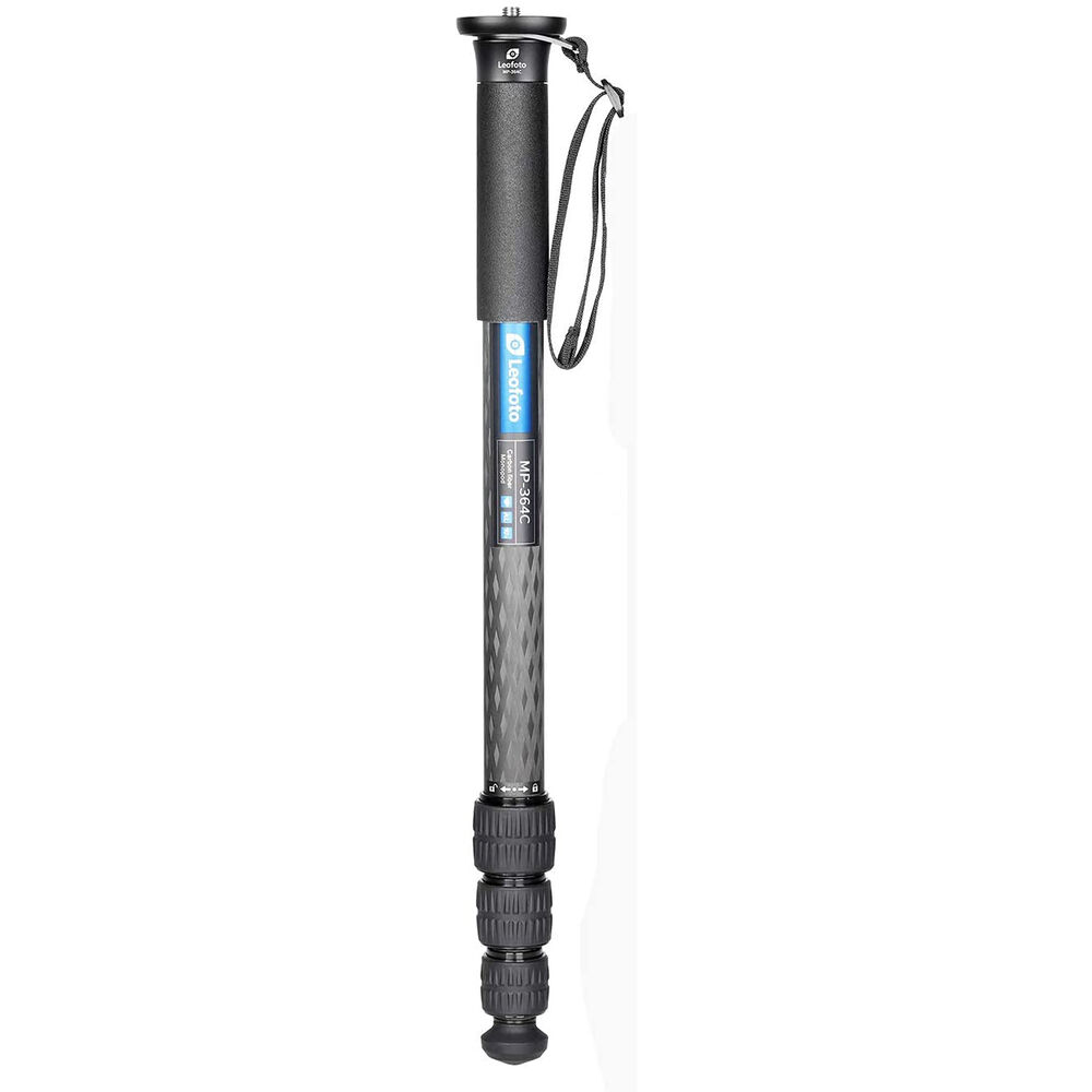 Leofoto MP-364C 4-Section Carbon Fiber Monopod MP Series Carbon Fiber Monopod with Case