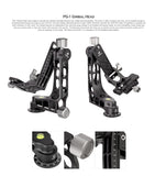 Leofoto LS-365CEX + PG-1 Leveling Base Tripod and Gimbal Head