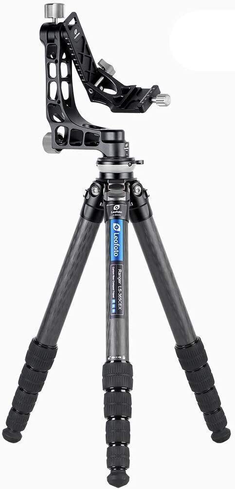 Leofoto LS-365CEX + PG-1 Leveling Base Tripod and Gimbal Head