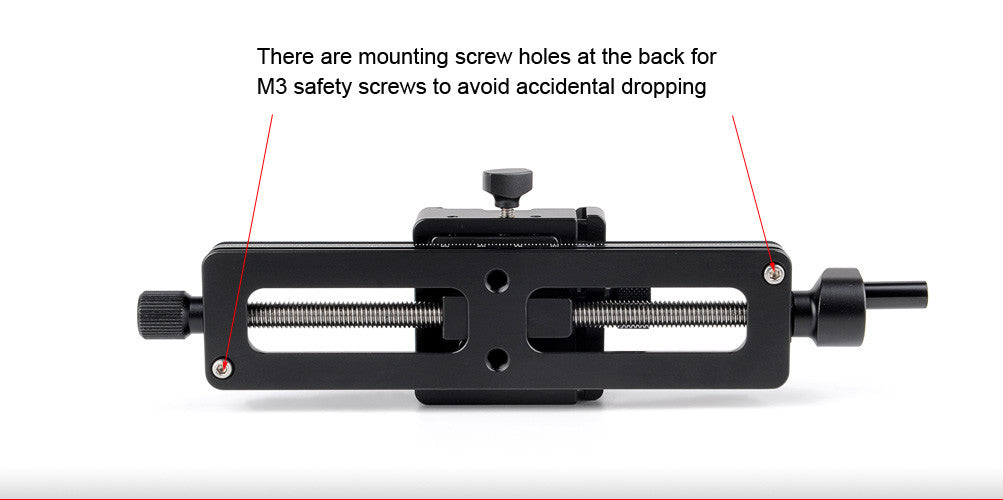 Sunwayfoto MFR-150S Macro Focusing Rail with Screw-Knob Clamp Compatible with Arca-Swiss