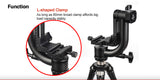 SUNWAYFOTO GH-01 Carbon Fiber 360 Degree Panoramic Camera Ball Head Gimbal Head