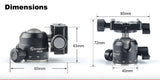 Sunwafoto XB-28II Low Profile High Locking Strenth Ballhead