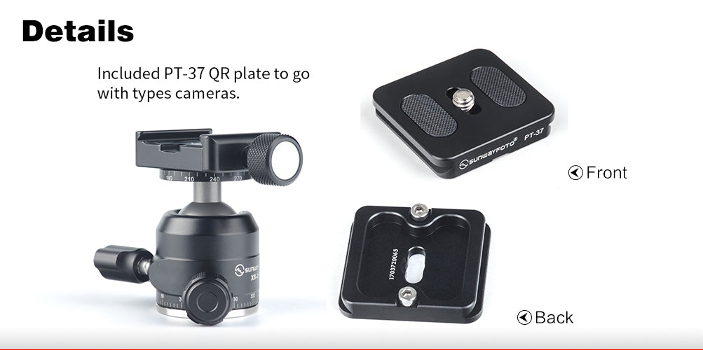 Sunwafoto XB-28II Low Profile High Locking Strenth Ballhead