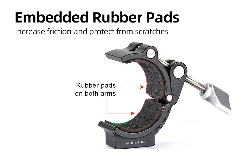 Sunwayfoto Super Clamp for Round Tubes ,Phone, DJI OSMO , Gopro , Bicycle