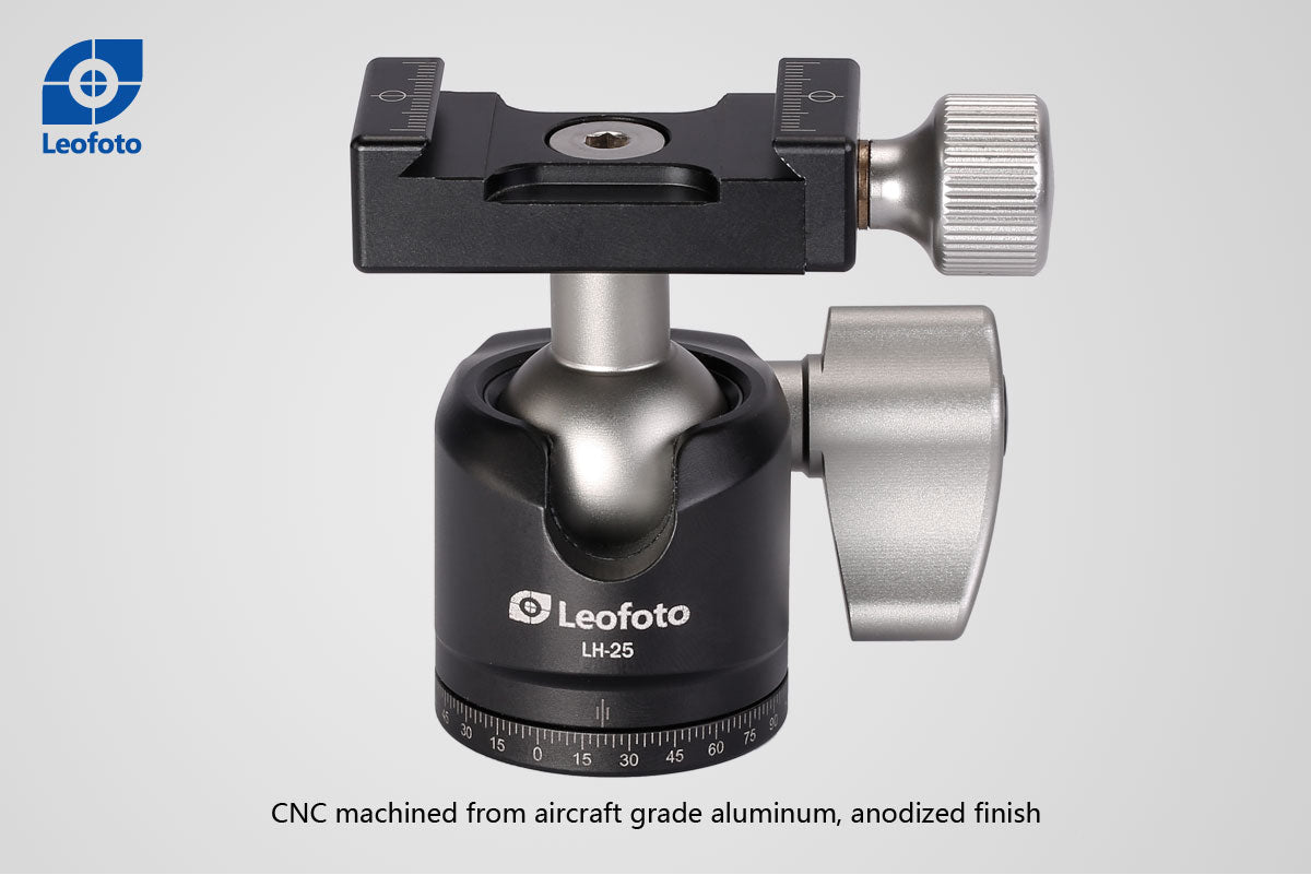 Leofoto LH-25 Mini Ball Head with PU25 Quick Release Plate