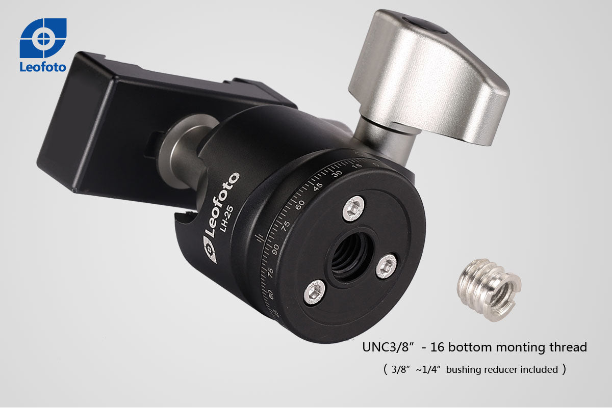 Leofoto LH-25 Mini Ball Head with PU25 Quick Release Plate