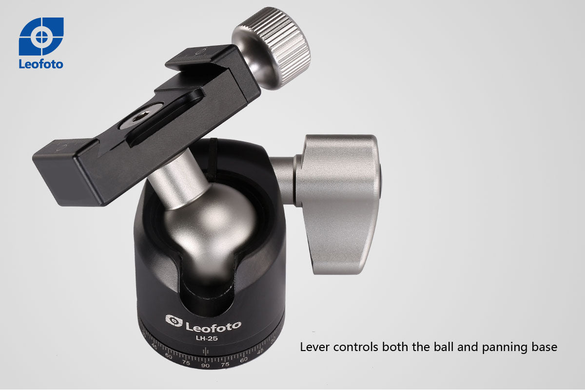 Leofoto LH-25 Mini Ball Head with PU25 Quick Release Plate