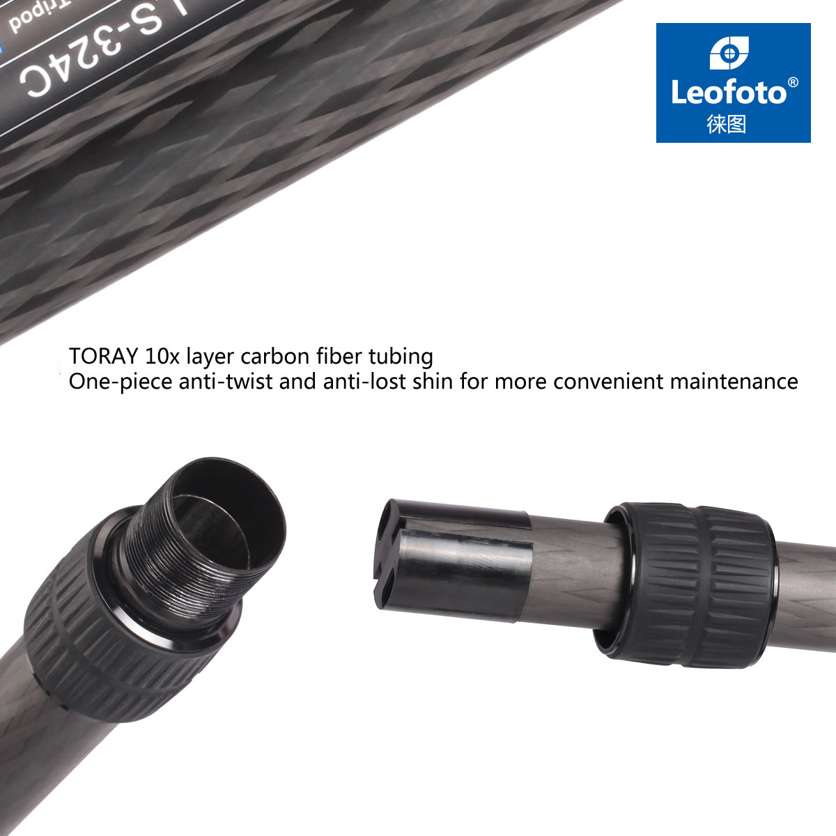 Leofoto LS-324C with LH-40 Head  Ranger Series Tripod Kit