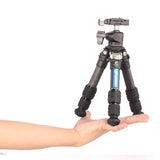 Leofoto LS-223C and LH25 Carbon Fiber Mini Tripod & 25mm Low Profile Ball Head Kit