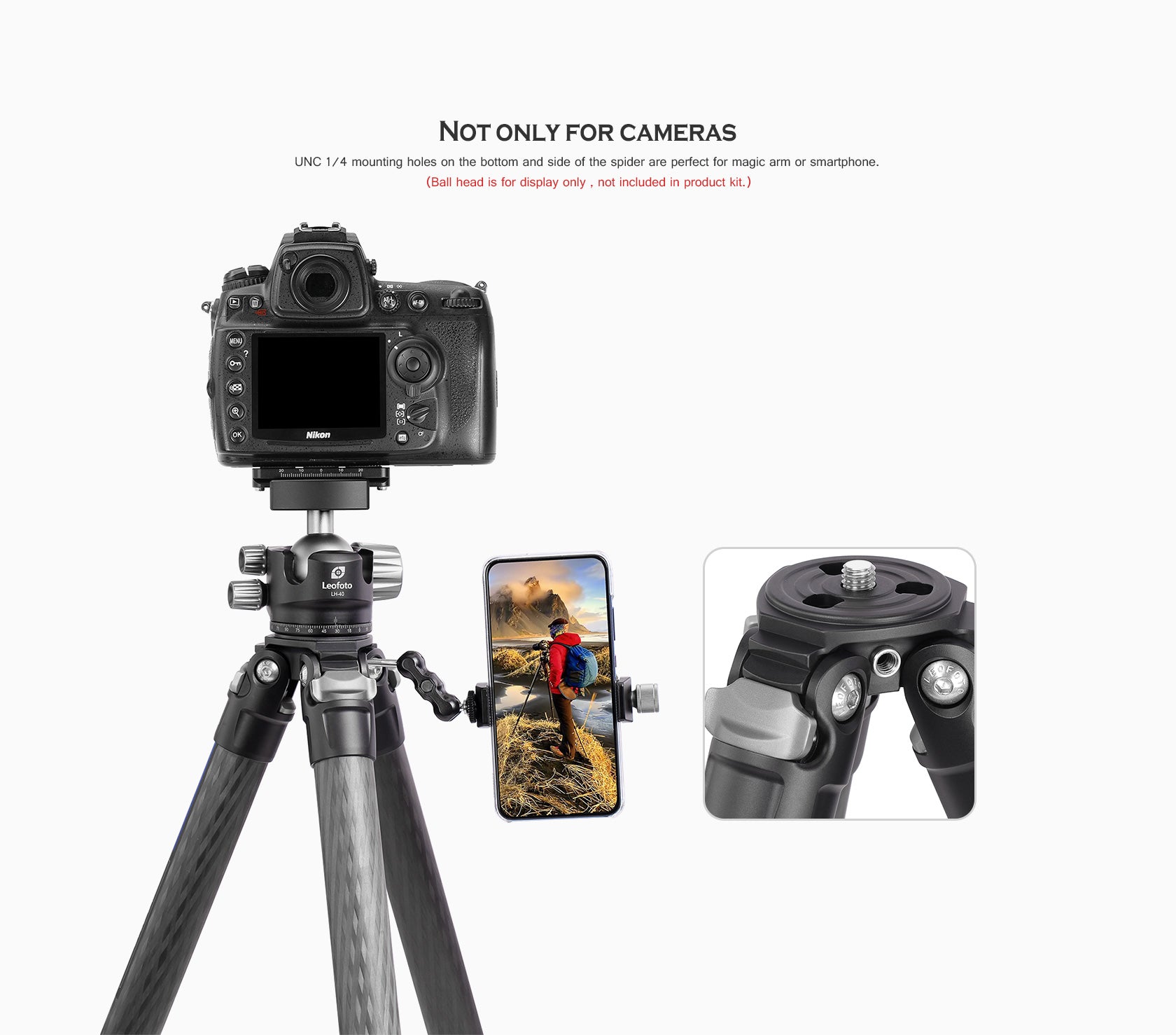 Leofoto LS-365C + PG-1 Professional Carbon Fiber Tripod with Gimbal Head