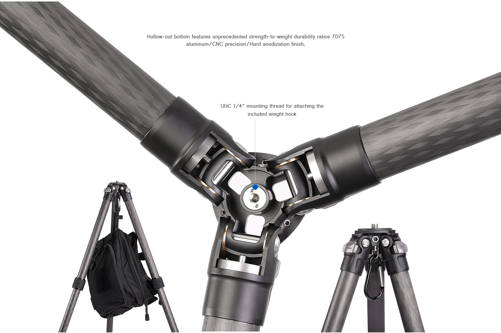 Leofoto LS-365C + PG-1 Professional Carbon Fiber Tripod with Gimbal Head