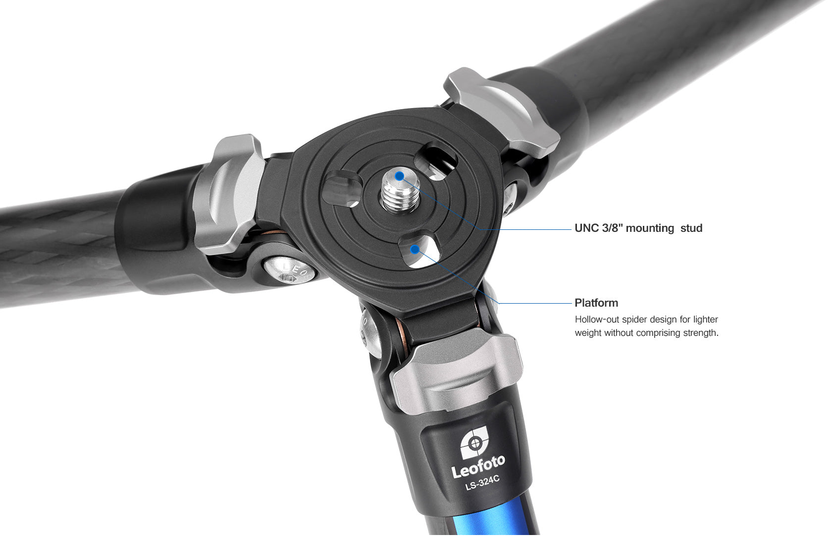 Leofoto LS-324C  Ranger Series Professional Light Weight Carbon Fiber Tripod
