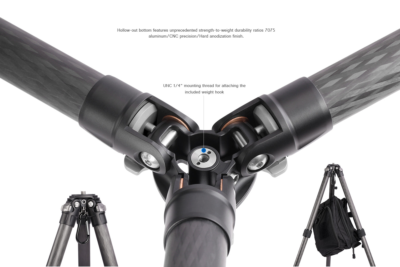Leofoto LS-324C  Ranger Series Professional Light Weight Carbon Fiber Tripod