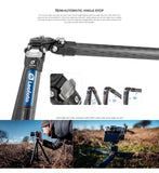 Leofoto LS-224C+LH-25 ranger carbon fiber tripod with ballhead travel lightweight