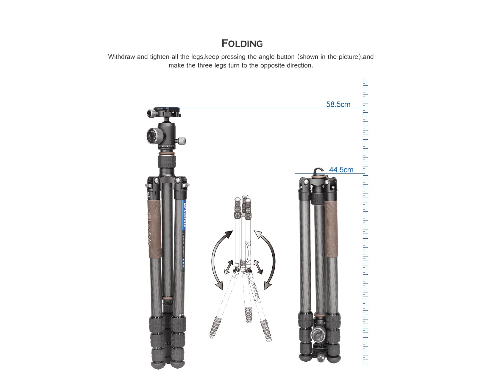 Leofoto LX-254CT Carbon Fibre Tripod With XB-32 Ballhead