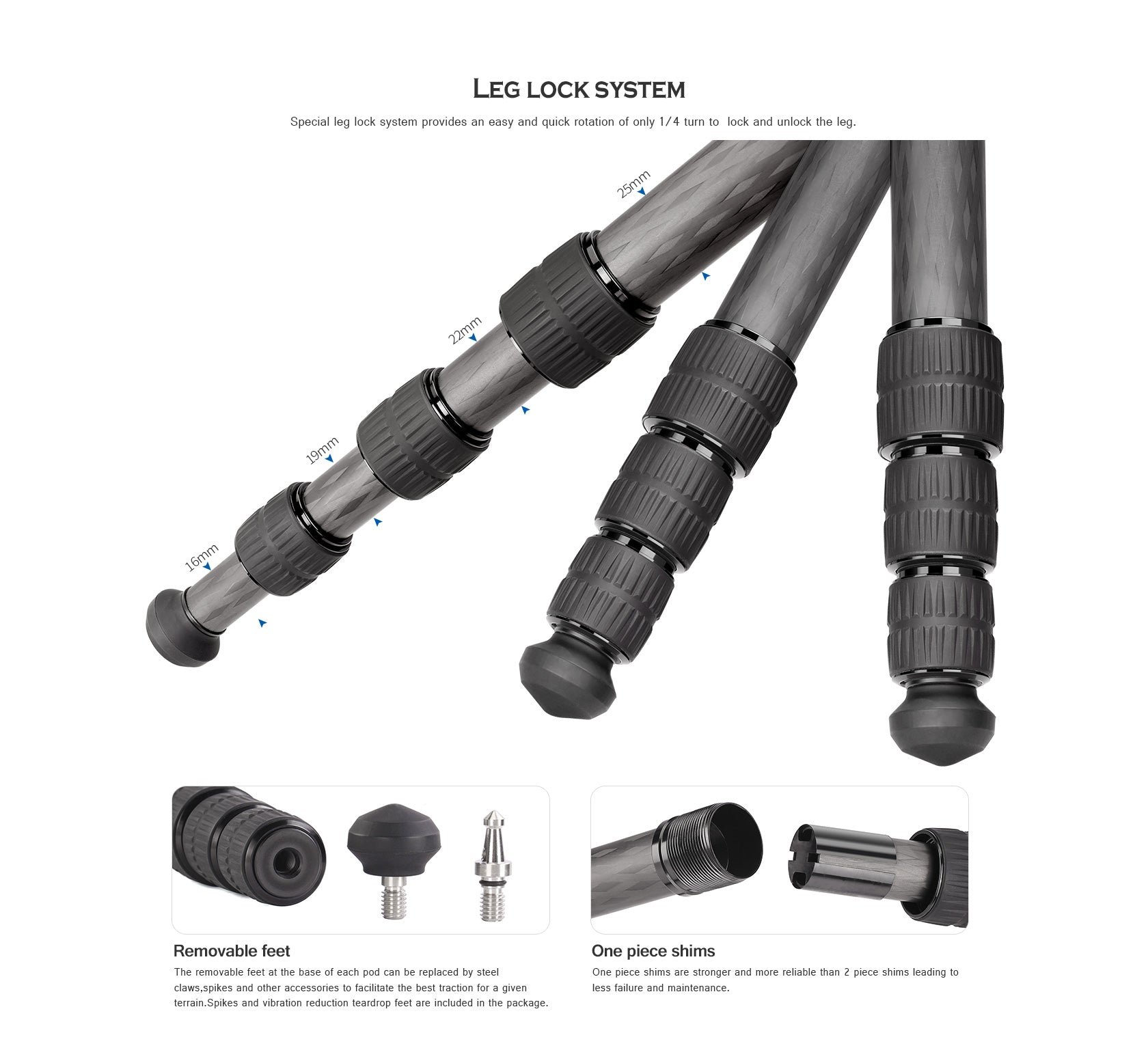 Leofoto LX-254CT Carbon Fibre Tripod With XB-32 Ballhead