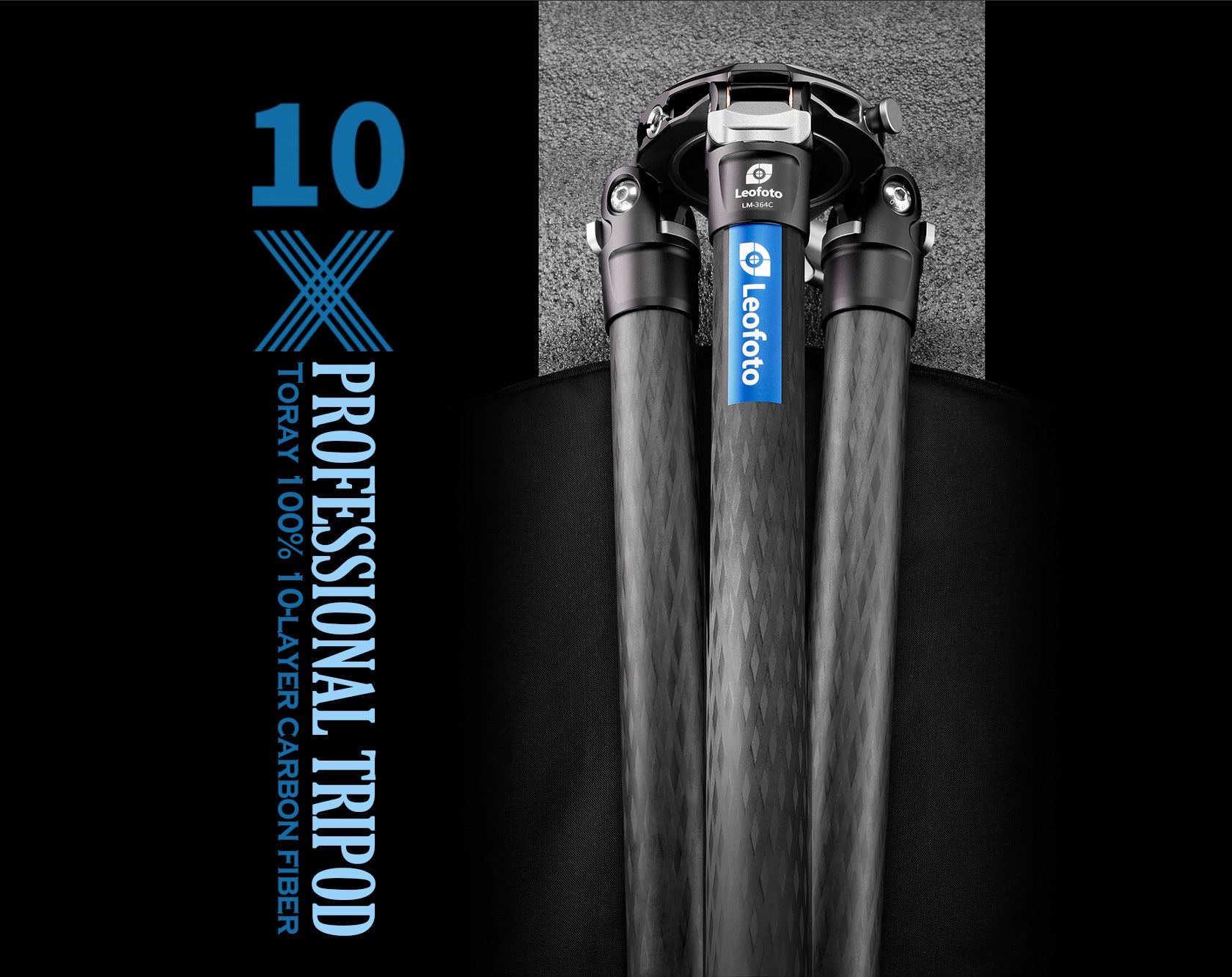Leofoto LM-364c Summit Series Systematic Bowl Carbon Fiber Tripod