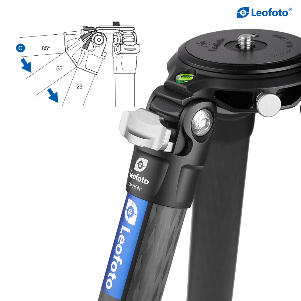 Leofoto LM-364c Summit Series Systematic Bowl Carbon Fiber Tripod