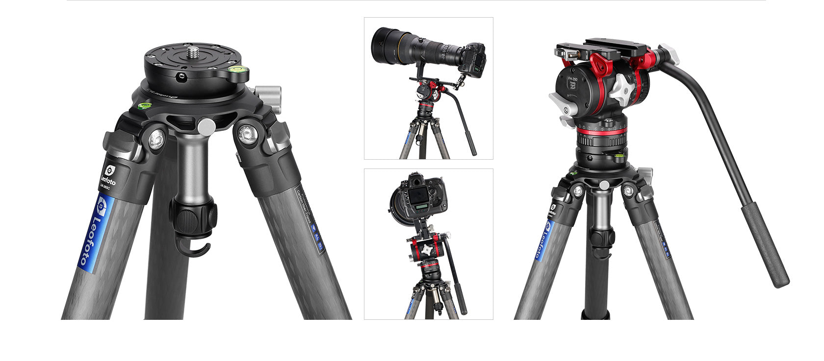 LEOFOTO YB-75LP 75mm Leveling Base Half Ball Adapter With Platform for Bowl Tripod