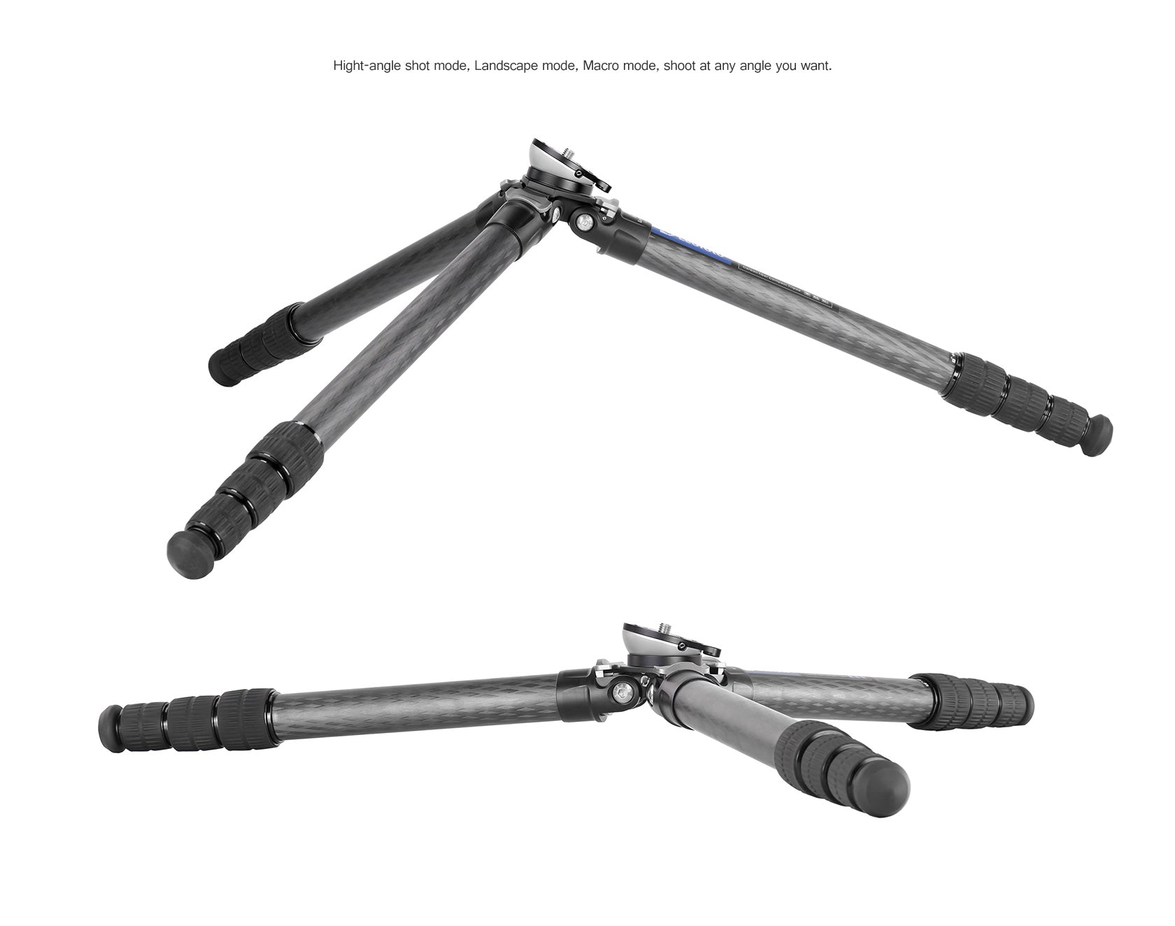 Leofoto LS-284CEX Ranger Series Portable Carbon Fiber Tripod 4 Section + Built-in Leveling Base 15° Tilt