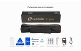 Leofoto LS-284CEX Ranger Series Portable Carbon Fiber Tripod 4 Section + Built-in Leveling Base 15° Tilt