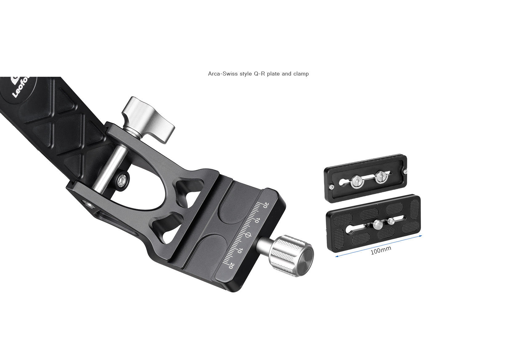 Leofoto PG-1 Aluminum Hollow structure Gimbal Head with QR Plate Arca-Swiss Compatible