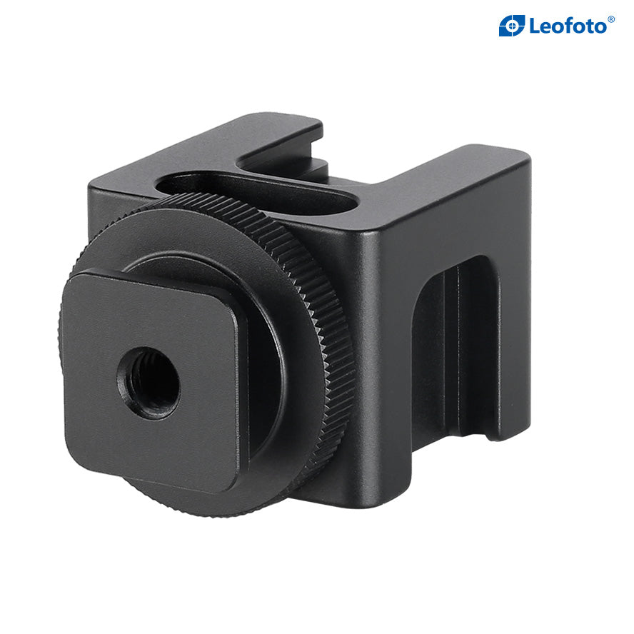 LEOFOTO FA-07 Multi Hotshoe Adapter Mount For Camera,Microphone and Lighting