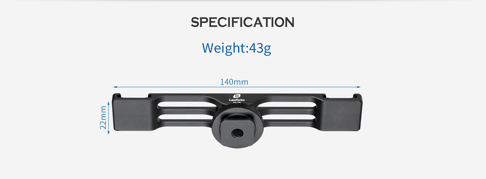 Leofoto FA-08 2 in 1 Hot shoe adapter for camera Microphone and Lighting
