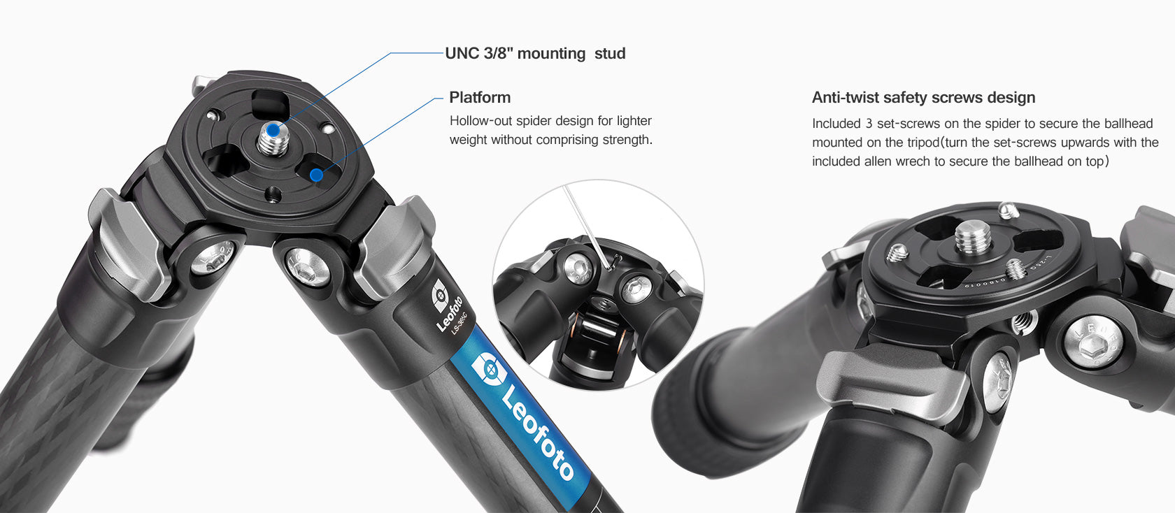 Leofoto LS-364C Ranger Series Professional Carbon Fiber Tripod
