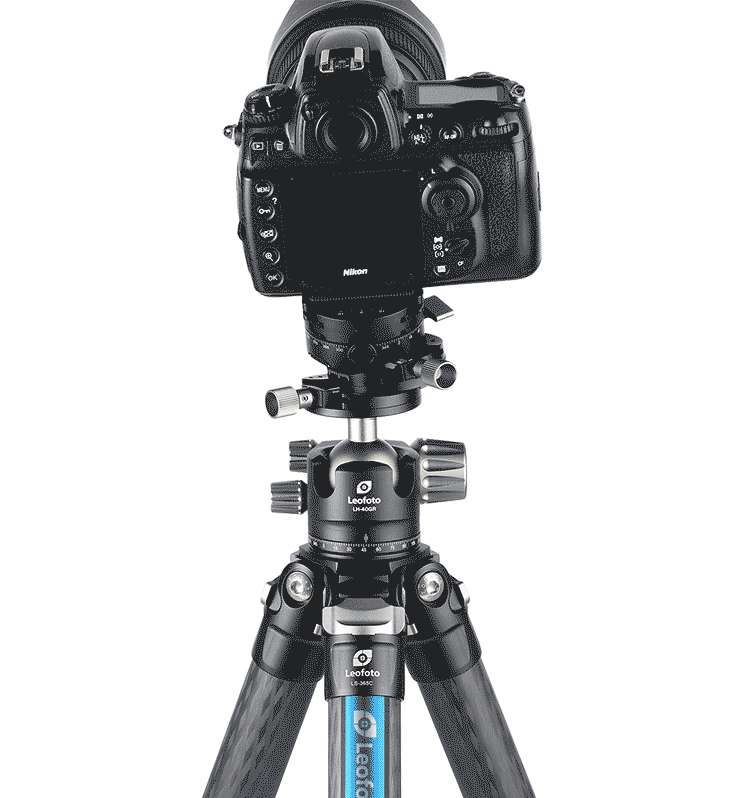 Leofoto LH-40GR Geared Ball Head for Architectural,Table top,Macro or Panoramic with Quick Release Plate Arca Compatible