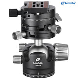Leofoto LH-40GR Geared Ball Head for Architectural,Table top,Macro or Panoramic with Quick Release Plate Arca Compatible