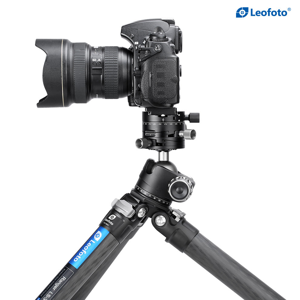 Leofoto LH-40GR Geared Ball Head for Architectural,Table top,Macro or Panoramic with Quick Release Plate Arca Compatible