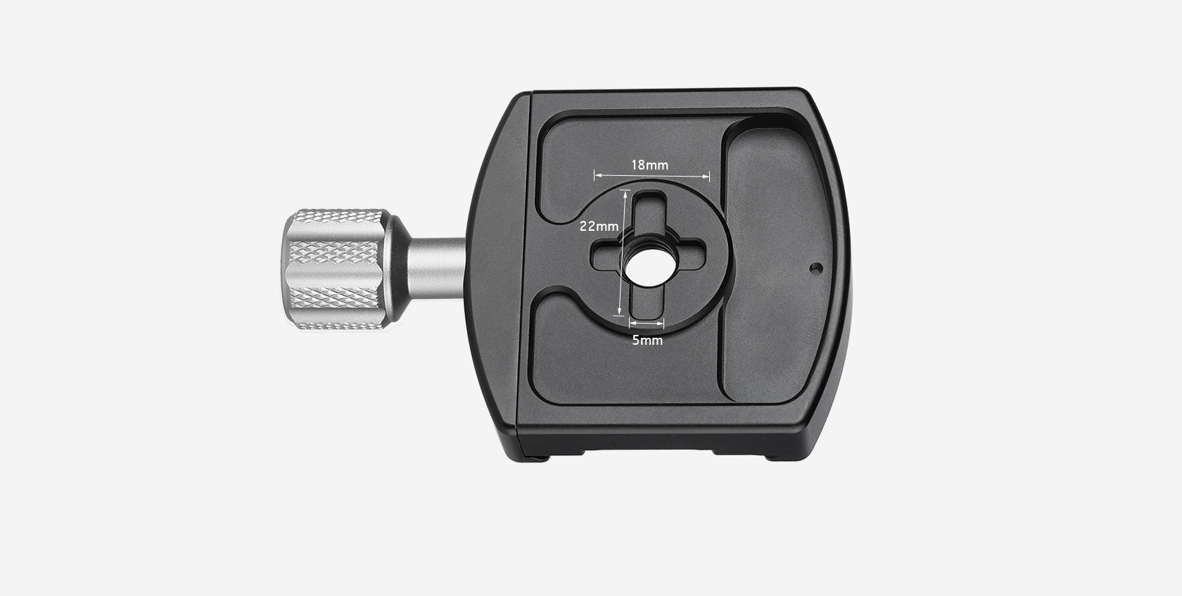 Leofoto LHC-50 50mm Screw-Knob Pro Clamp with Plate/ARCA/RRS Ball Head Compatible