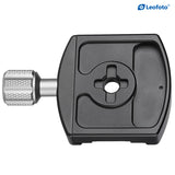 Leofoto LHC-60 60mm Screw-Knob Pro Clamp with Plate/ARCA/RRS Ball Head Compatible