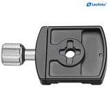 Leofoto LHC-50 50mm Screw-Knob Pro Clamp with Plate/ARCA/RRS Ball Head Compatible
